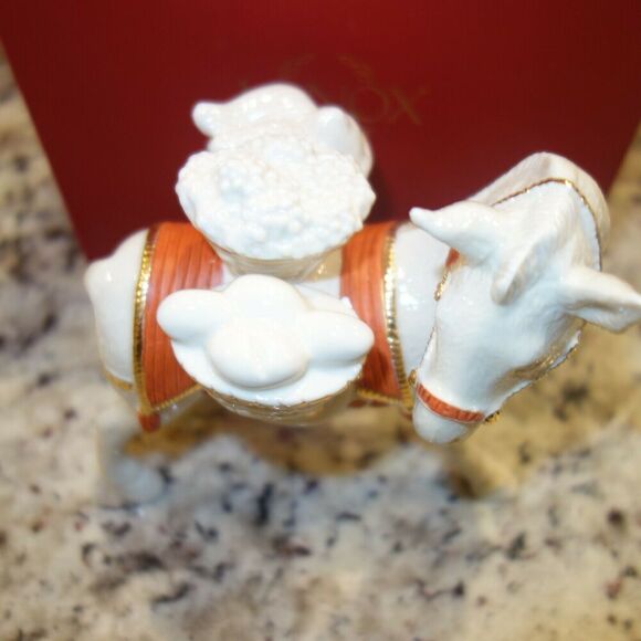 NEW Lenox First Blessing Nativity Donkey Porcelain Figurine 890569 In Box W/ COA - Picture 3 of 12